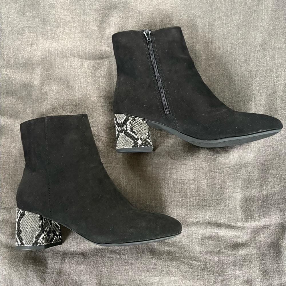 Size 8 black booties - brand new with box